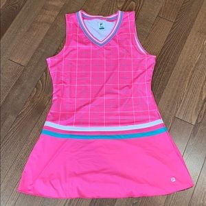 Fila retro tennis dress bright pink large